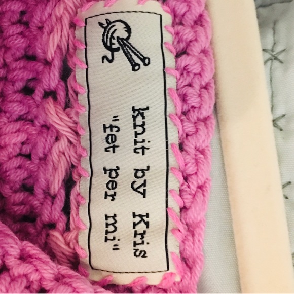 #102 Knits by Kris Handknit cotton sweater - Picture 5 of 5